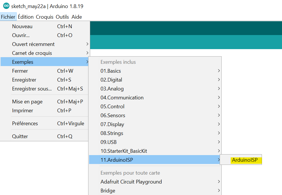 arduino iscp sketch