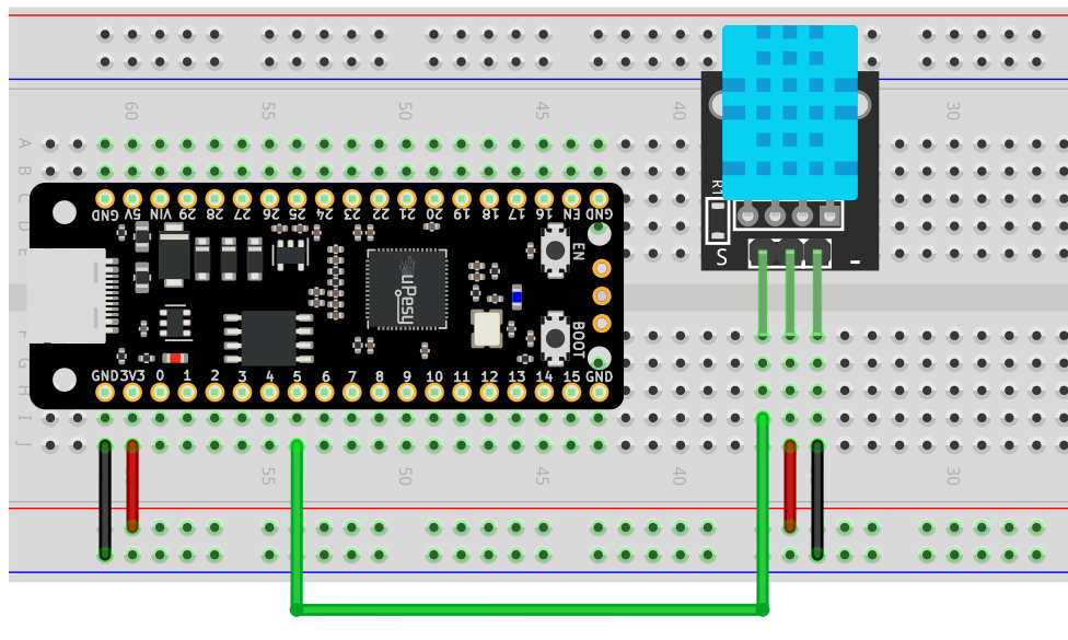 dht11 sensor microptyhon rp2040 devkit
