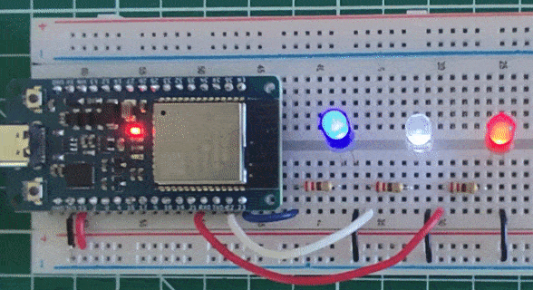 Wiring on led prototyping board