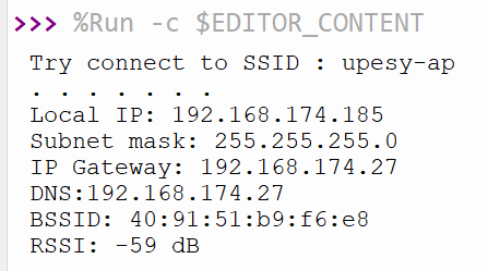 information box wifi esp32 micropython