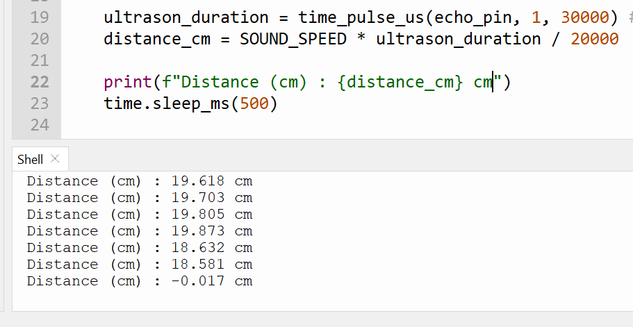 distance ultrason hcsr04 µpython