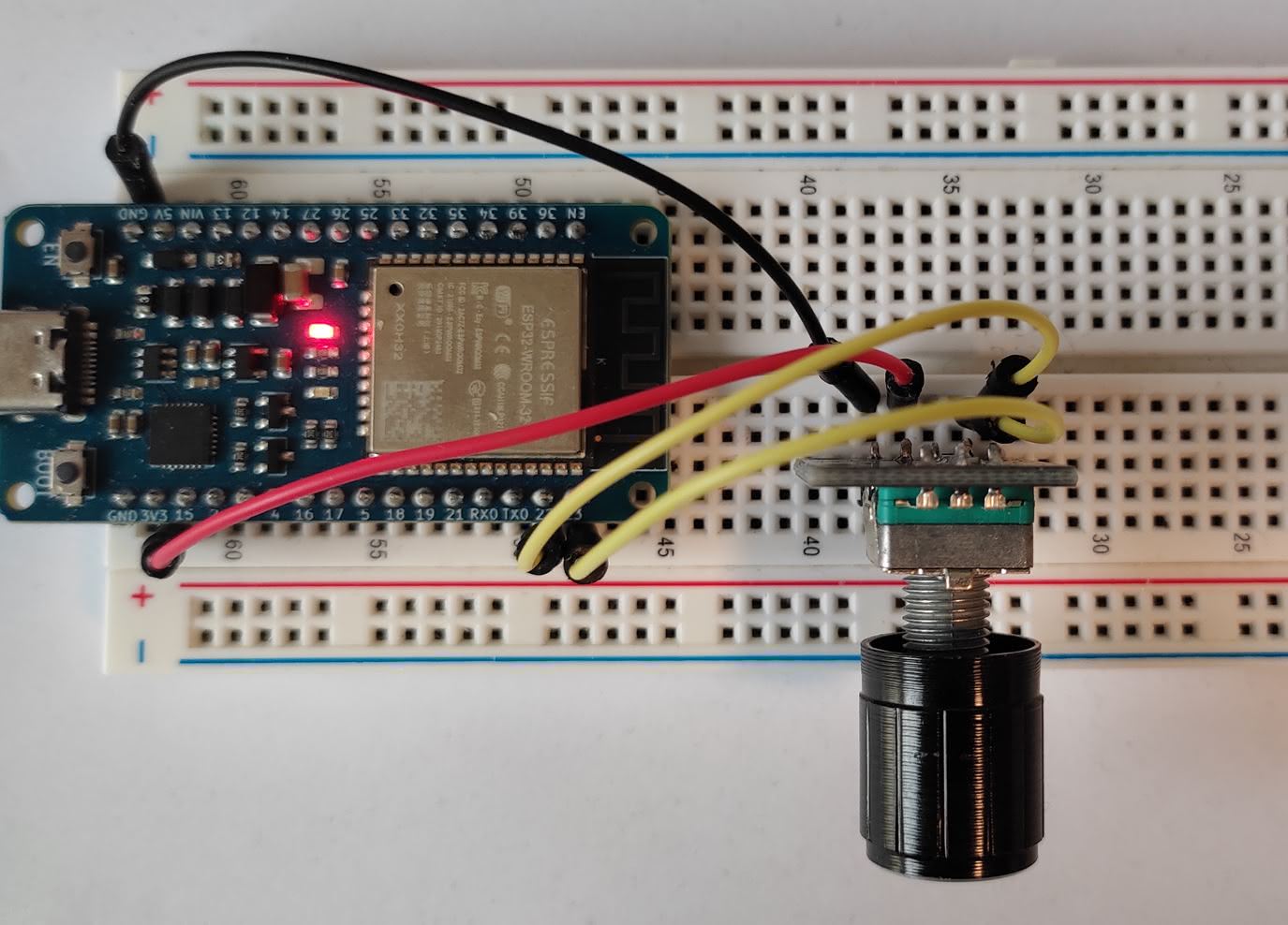 breadboard schematic rotary encoder