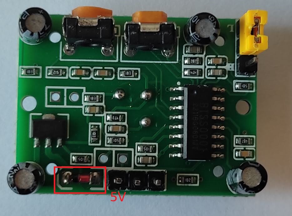 Brochage polarité capteur HC-SR501 PIR