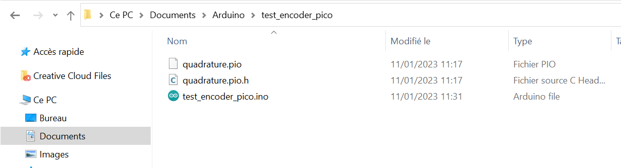 library rotary encoder rpi pi pico Arduino ide