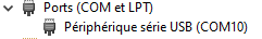 Pi Pico detectée comme liaison série