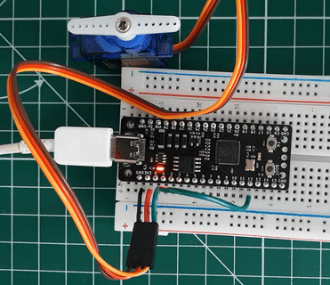Controlling the SG90 servo with RP2040