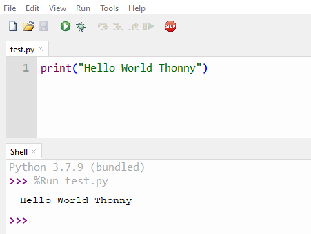 thonny ide home page