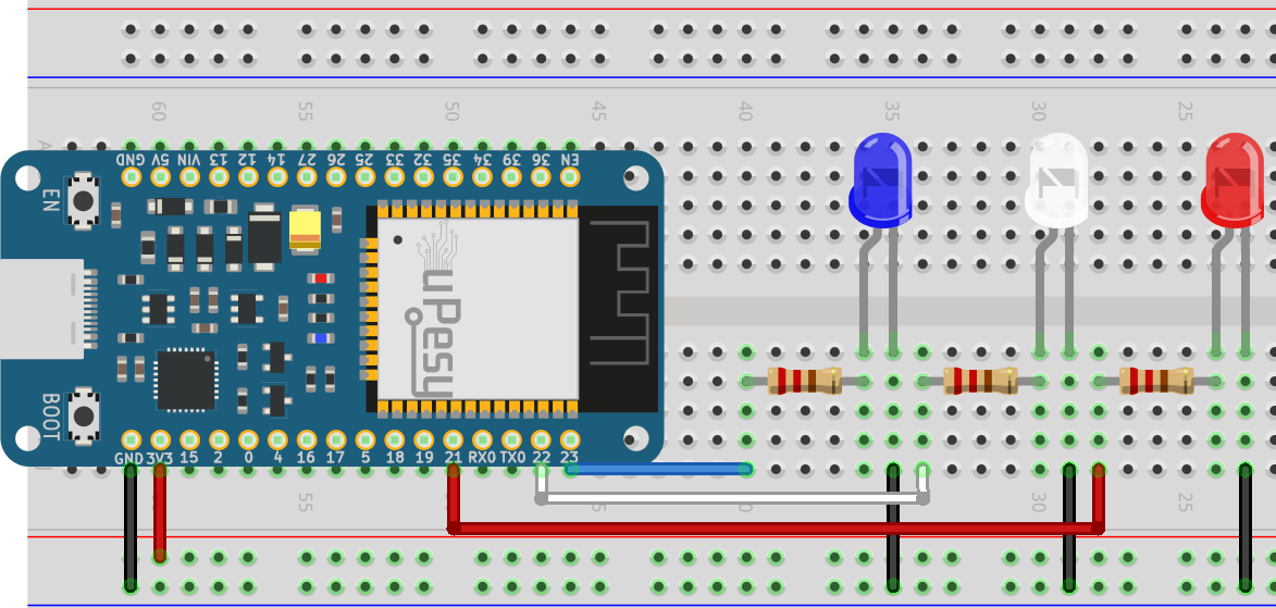ESP32 led pwm wiring diagram